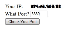 check your network port for port forwarding