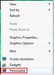 personalize windows desktop