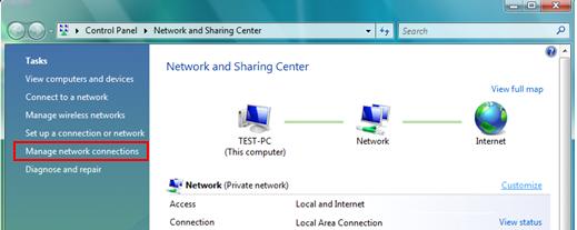 Manage Network Connections