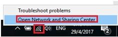 Network and Sharing Center in Windows 10