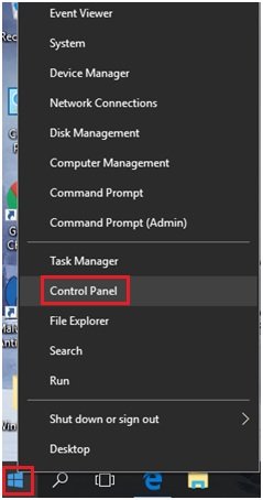 Windows 10 control panel