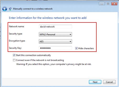windows 7 networking wireless settings on wireless adapter